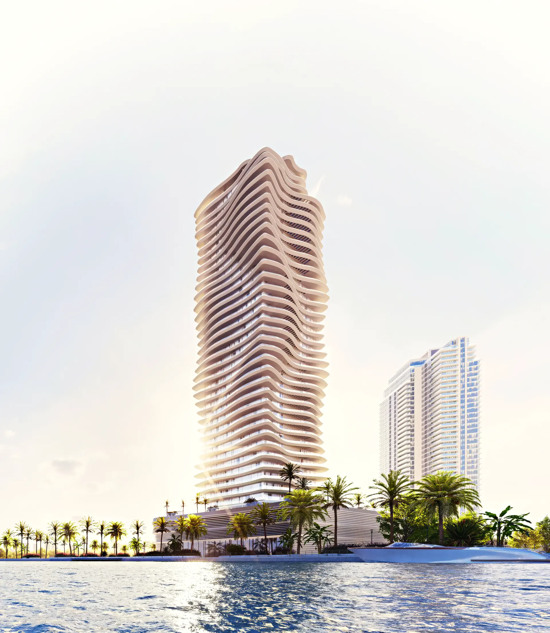 ELIE SAAB Waterfront rising beside the water on Al Reem Island
