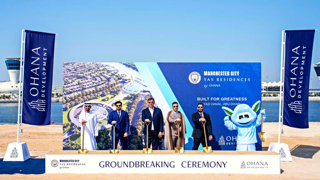 The groundbreaking ceremony at Manchester City Yas Residences
