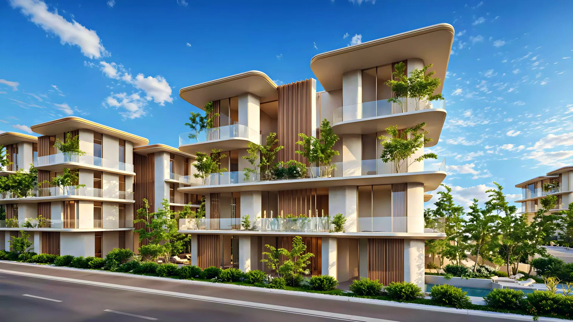 Maisonettes with planted balconies