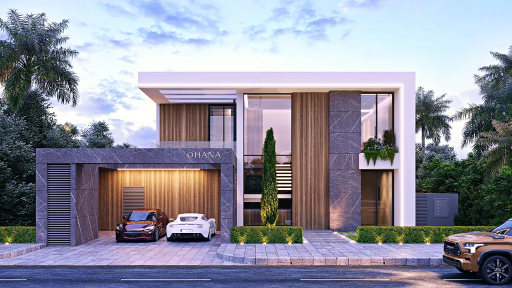 Villas along a street at Ohana By The Sea